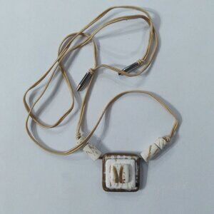 Kd Spring Fashion Necklace Vintage Lucite Designer Art Deco Coastal Lagenlook